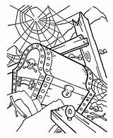Coloring Shipwreck Pirate Treasure Chest Pages Kidsplaycolor Kids Drawing sketch template
