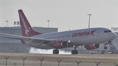 corendon airlines landing youtube
