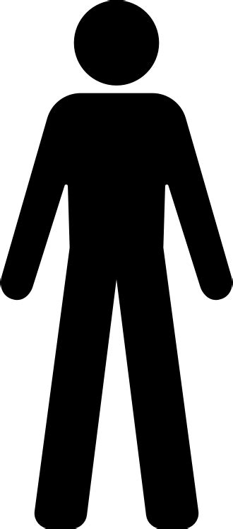 male symbol silhouette openclipart
