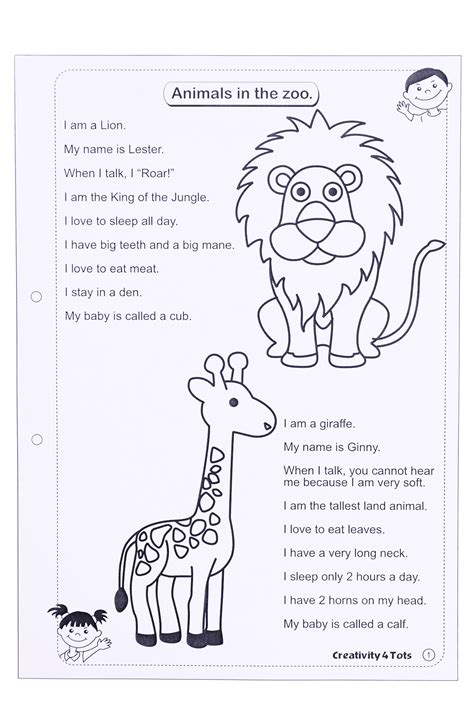 preschool zoo worksheets preschool worksheets