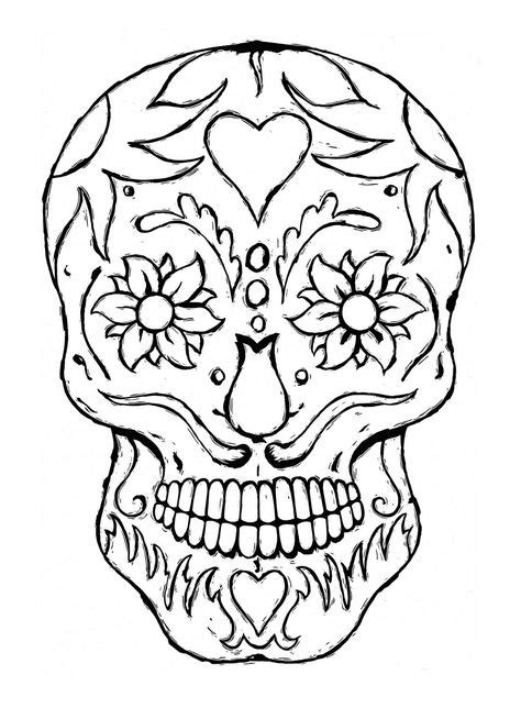 day   dead skull coloring pages printable coloring pages skull