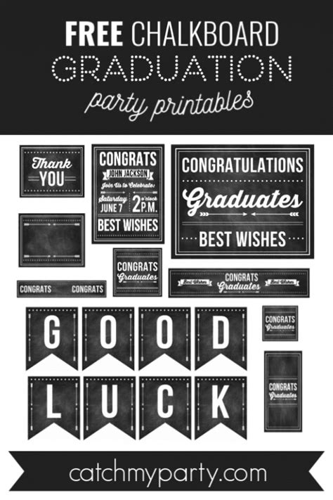 printable graduation party decorations printable templates