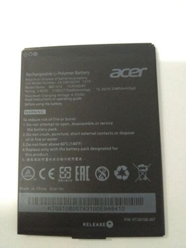 original battery akku  acer bat  icp ca hv p mah ebay