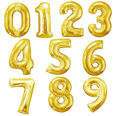 jumbo number gold foil balloon  party wholesale