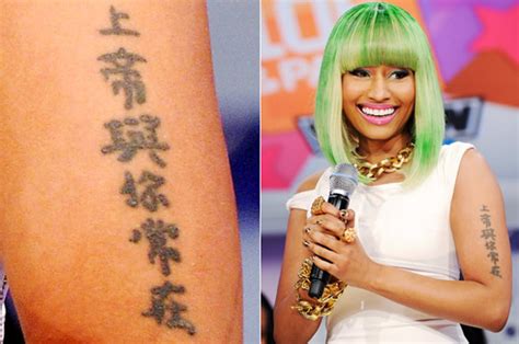 Chinese Tattoo Nicki Minaj Wiki Fandom Powered By Wikia