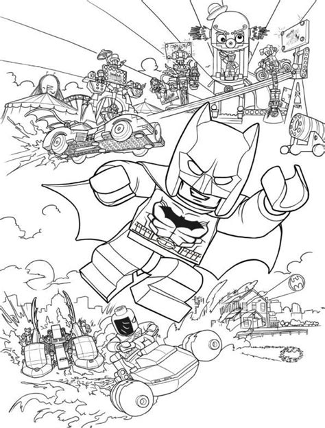 coloring page lego batman  batman action lego coloring pages