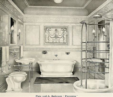 elegant antique bathrooms    sinks tubs tile decor click americana
