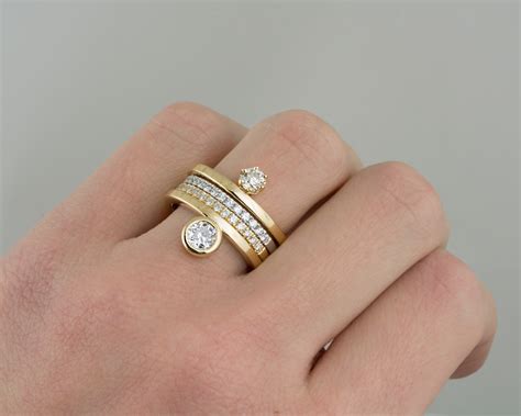 custom ring guard  diamond accents arden jewelers