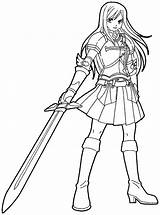 Erza Drawinghowtodraw sketch template