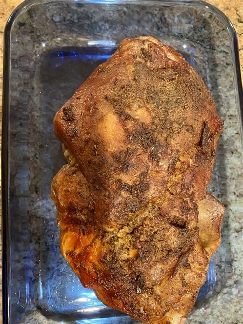 bone in pork shoulder roast recipe oven garlic rosemary