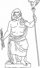 Jupiter Goddesses Mythology Jove sketch template