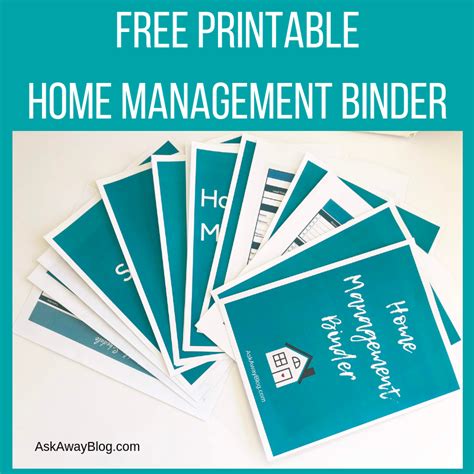 blog    printable home management binder today
