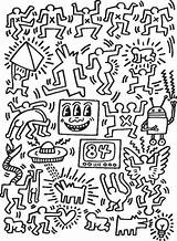 Haring Keith Coloring Pages Book Modern Graffiti Pop Printable Most Other Artists Drawings Getdrawings Color Arte Elegant Icon Popart Ideeën sketch template