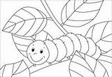 Bruco Raupe Ausmalen Stampare Kigaportal Insect Kiga sketch template