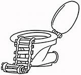 Toilet Coloring Pages Printable Ladder Categories sketch template