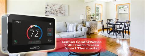 lennox comfortsense  touch screen smart thermostat marsh heating