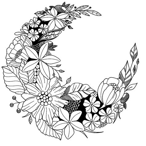 moon coloring pages printable