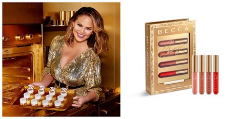 chrissy teigen collaborated with becca on a new line of cosmetics teen vogue