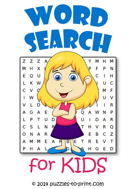 printable word searches  kids