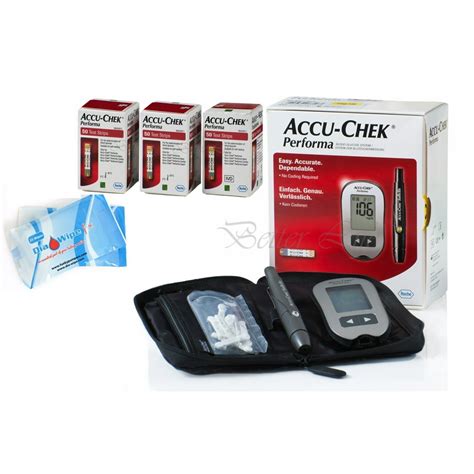 accu chek performa  test strips  long expiration  bundle glucometer tester monitor