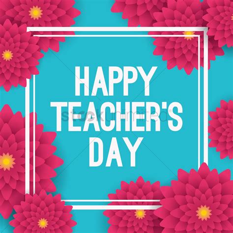 happy teachers day design vector image  stockunlimited