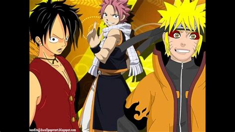 naruto vs fairy tail vs one piece youtube