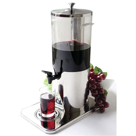 single   polycarbonate  stainless ice chamber beverage dispenser