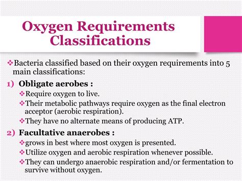 bacteria oxygen requirements anaerobic bacteria powerpoint  id