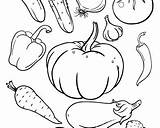 Vegetables Coloring Pages Printable Pdf sketch template