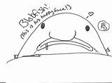 Blobfish Coloring Fish Blob Pages Deviantart Template Downloads sketch template