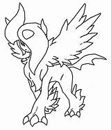 Coloring Pokemon Pages Mega Ex Printable Library Clipart Absol sketch template