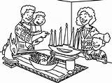 Kwanzaa Coloring Pages Printable Sheets Holiday sketch template