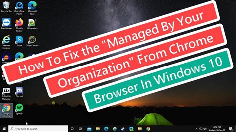 fix  managed   organization  chrome browser  windows  youtube