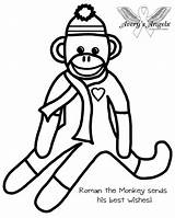 Coloring Monkey Pages Sock Hop Printable Getcolorings Color Clipartmag Roman Printables sketch template