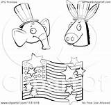 Donkey Republican Democratic Elmer Clipartxtras sketch template