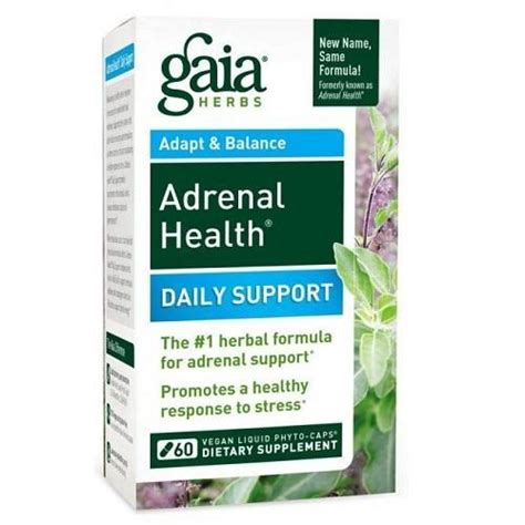 adrenal health daily support 60 capsules gaia herbs 1 ct delivery