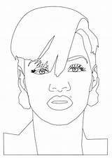 Rihanna Coloring Pages Books sketch template
