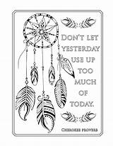 Coloring Pages Colouring Quotes Mindfulness Printable Color Books Adult Dreamcatcher Sheets Don Dream Book Catcher Words Let Choose Much Being sketch template