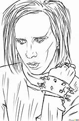 Manson Marilyn sketch template