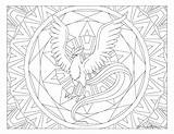 Pokemon Articuno Windingpathsart Mandalas sketch template