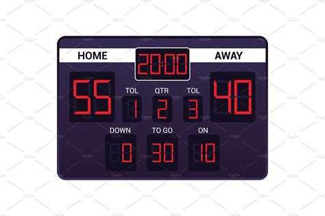scoreboard vector score board custom designed illustrations creative market