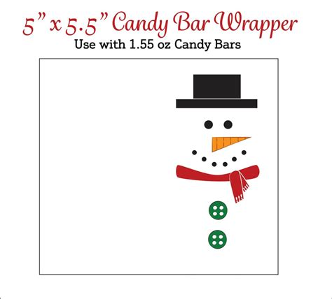 snowman candy bar wrappers printable snowmen candy wrappers etsy