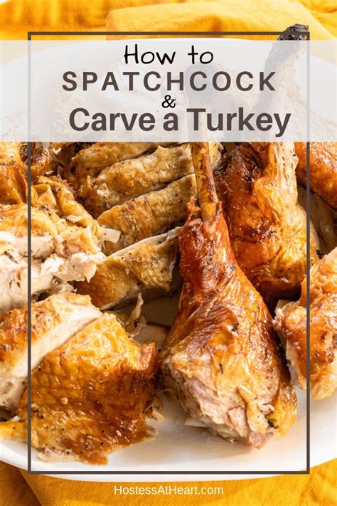 how to spatchcock and carve a turkey is a step by step tutorial that