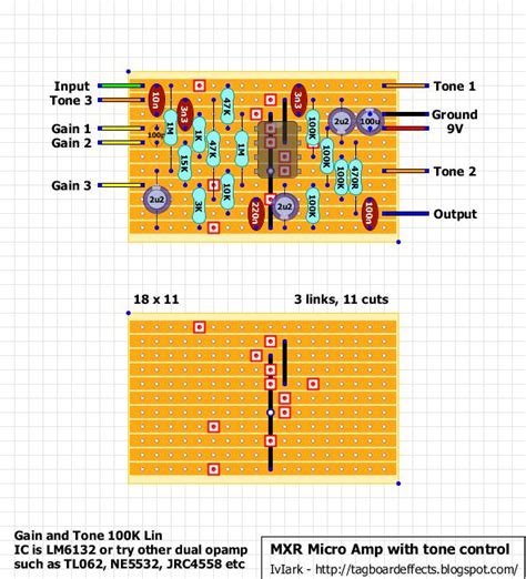 mxr micro amp  tone control diy guitar amp diy guitar pedal electronics basics