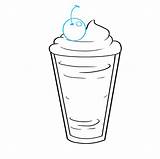 Milkshake Shake Coloring Easydrawingguides Sketch Malteada Straw Clipartkey Pngitem Whipped sketch template