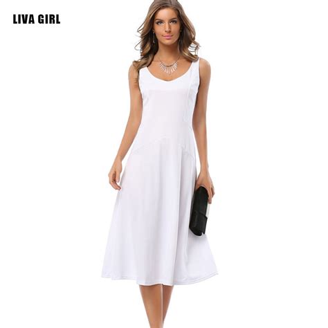 2018 Elegant Women Maxi Dresses Sexy Vintage White Waist Fashion Simple