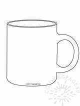 Mug Mugs Kleurplaat Coloringpage sketch template