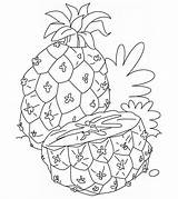 Pineapple Ananas Colorir Abacaxi Kolorowanki Pineapples Buah Dzieci Dla Druku Kolorowanka Kids Nanas Owoc Mewarnai Pokoloruj Toddlers Wydrukuj Malowankę Obrazek sketch template