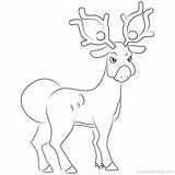 Stantler Xcolorings Trapinch 715px sketch template