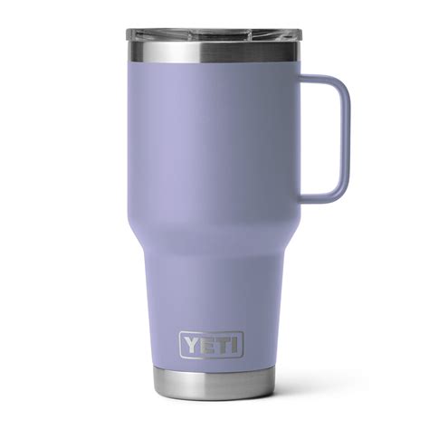 yeti rambler  oz travel mug  handle cosmic lilac occasionally
